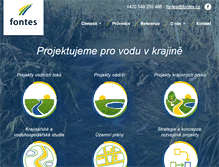Tablet Screenshot of fontes.cz